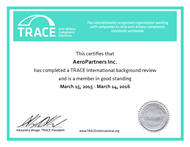 Click to see our Trace Certificate